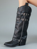 Bota Texana Desmontable 2 en 1 NAMI Eco-cuero Negro
