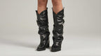 Bota Texana Desmontable 2 en 1 Alison Eco-cuero Negro